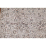 Geometric Beige Art & Craft Turkish Rug Machine Made Carpet - 5'0" x 8'0"