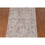 Geometric Beige Art & Craft Turkish Rug Machine Made Carpet - 5'0" x 8'0"