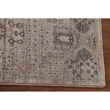 Geometric Beige Art & Craft Turkish Rug Machine Made Carpet - 5'0" x 8'0"