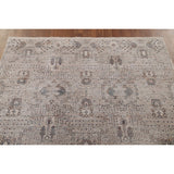 Geometric Beige Art & Craft Turkish Rug Machine Made Carpet - 5'0" x 8'0"