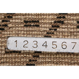 Geometric Beige Moroccan Oriental Area Rug Hand-Knotted Wool Carpet - 6'11" x 9'7"