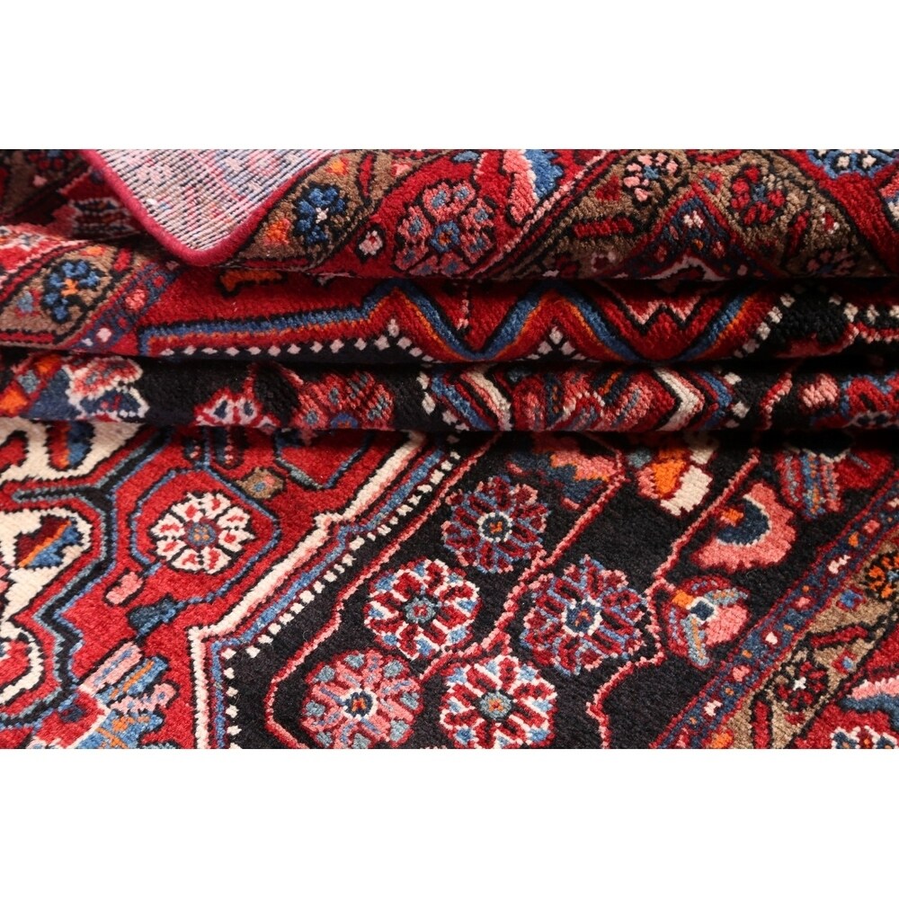 Oriental Black Nahavand Hamedan Handmade Vintage Persian Rugs - 11'9" x 5'3" runner