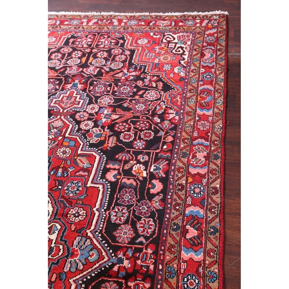 Oriental Black Nahavand Hamedan Handmade Vintage Persian Rugs - 11'9" x 5'3" runner