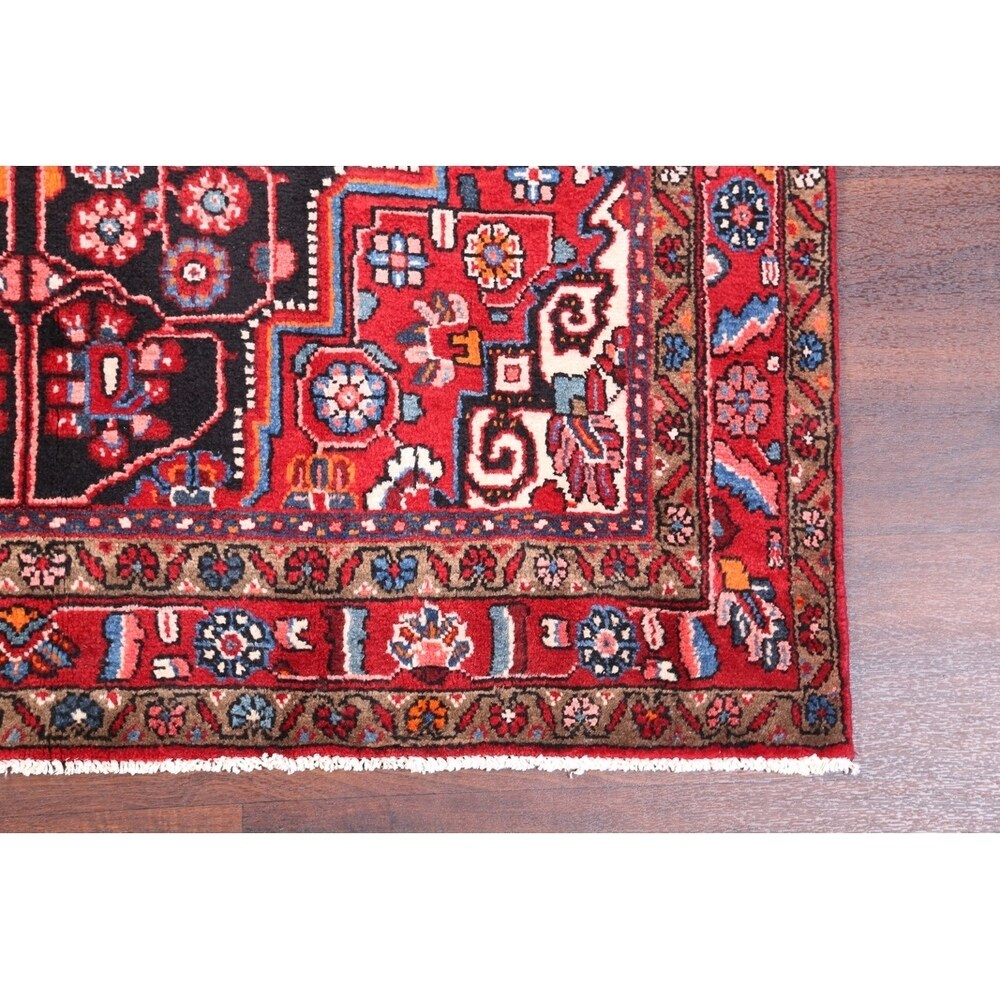 Oriental Black Nahavand Hamedan Handmade Vintage Persian Rugs - 11'9" x 5'3" runner