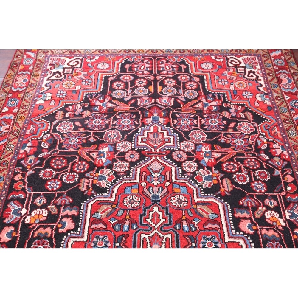 Oriental Black Nahavand Hamedan Handmade Vintage Persian Rugs - 11'9" x 5'3" runner