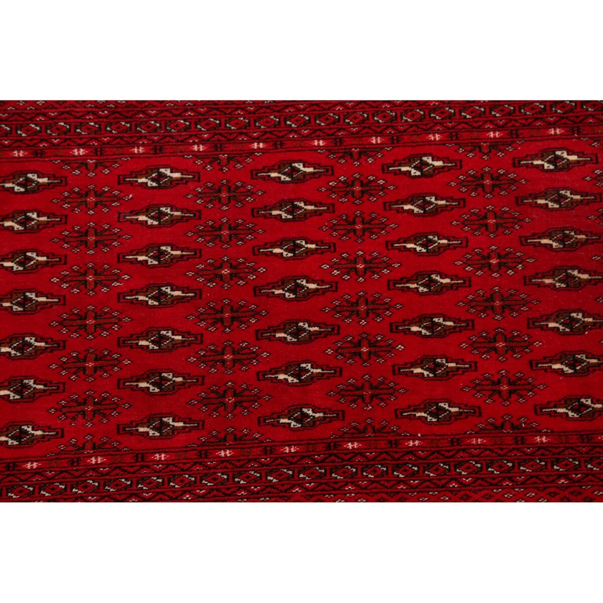 Geometric Bokhara Oriental Home Decor Area Rug Wool Hand-knotted - 1'10" x 3'8"