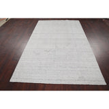 Geometric Contemporary Moroccan Oriental Wool Area Rug Hand-knotted - 4'10" x 7'7"