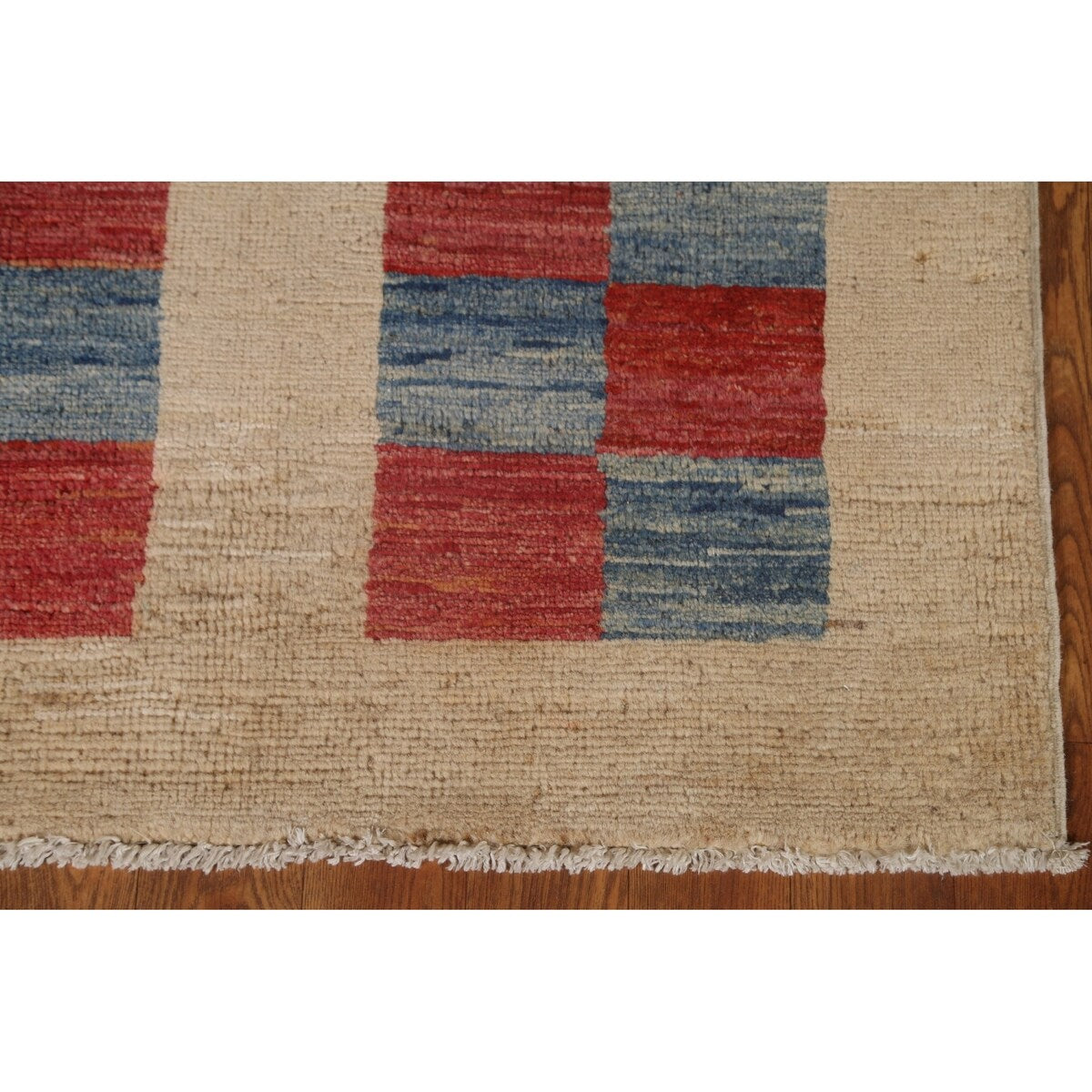 Geometric Gabbeh Kashkoli Modern Wool Rug Hand-knotted Foyer Carpet - 2'9" x 4'0"