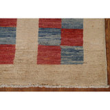 Geometric Gabbeh Kashkoli Modern Wool Rug Hand-knotted Foyer Carpet - 2'9" x 4'0"