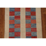 Geometric Gabbeh Kashkoli Modern Wool Rug Hand-knotted Foyer Carpet - 2'9" x 4'0"