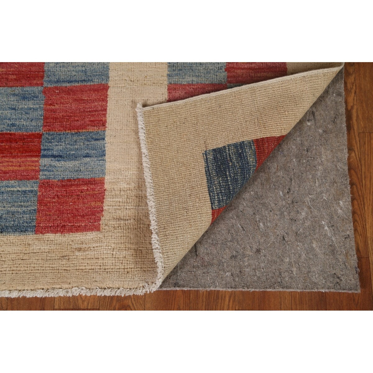 Geometric Gabbeh Kashkoli Modern Wool Rug Hand-knotted Foyer Carpet - 2'9" x 4'0"