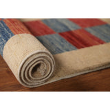 Geometric Gabbeh Kashkoli Modern Wool Rug Hand-knotted Foyer Carpet - 2'9" x 4'0"