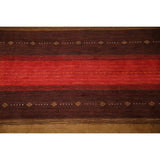 Geometric Gabbeh Oriental Area Rug Handmade Wool Carpet - 8'4"x 9'8"