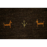 Geometric Gabbeh Oriental Area Rug Handmade Wool Carpet - 8'4"x 9'8"