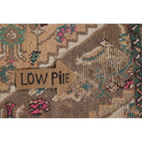 Geometric Hamedan Persian Vintage Area Rug Handmade Wool Carpet - 6'7"x 10'4"