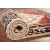 Geometric Heriz Indo Rug Hand-knotted Wool Carpet - 2'0" x 4'0"