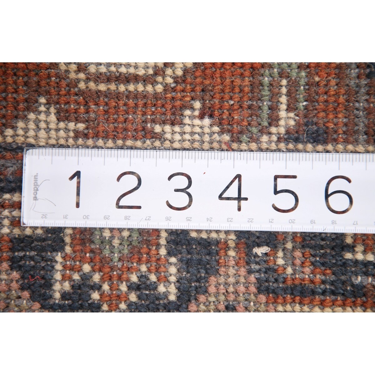 Geometric Heriz Indo Rug Hand-knotted Wool Carpet - 2'0" x 4'0"