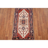 Geometric Heriz Indo Rug Hand-knotted Wool Carpet - 2'0" x 4'0"