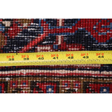Geometric Heriz Persian Red Area Rug Wool Handmade Living Room Carpet - 7'9" x 11'1"