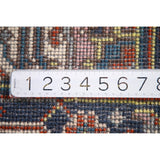 Geometric Heriz-Serapi Accent Rug Handmade Orange Wool Carpet - 3'0"x 5'7"