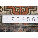 Geometric Heriz Serapi Indo Runner Rug Handmade Wool Carpet - 2'5" x 8'3"