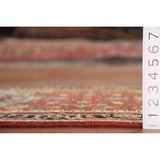 Geometric Heriz Serapi Indo Runner Rug Handmade Wool Carpet - 2'5" x 8'3"
