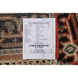 Geometric Heriz Serapi Indo Runner Rug Handmade Wool Carpet - 2'5" x 8'3"