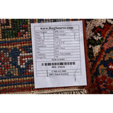 Geometric Heriz Serapi Oriental Foyer Rug Handmade Orange Wool Carpet - 2'0" x 3'0"