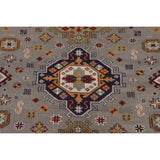 Geometric Kazak Oriental Area Rug Handmade Wool Carpet - 8'0" x 10'1"