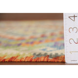 Geometric Kilim Area Rug Reversible Flatweave Oriental Wool Carpet - 3'3"x 5'1"