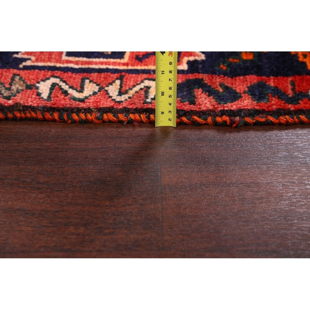 Oriental Lori Shiraz Hand Knotted Persian Carpet Area Rug - 6'8" x 5'7"