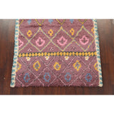 Geometric Modern Oriental Moroccan Area Rug Hand-knotted Wool Carpet - 5'3" x 7'6"