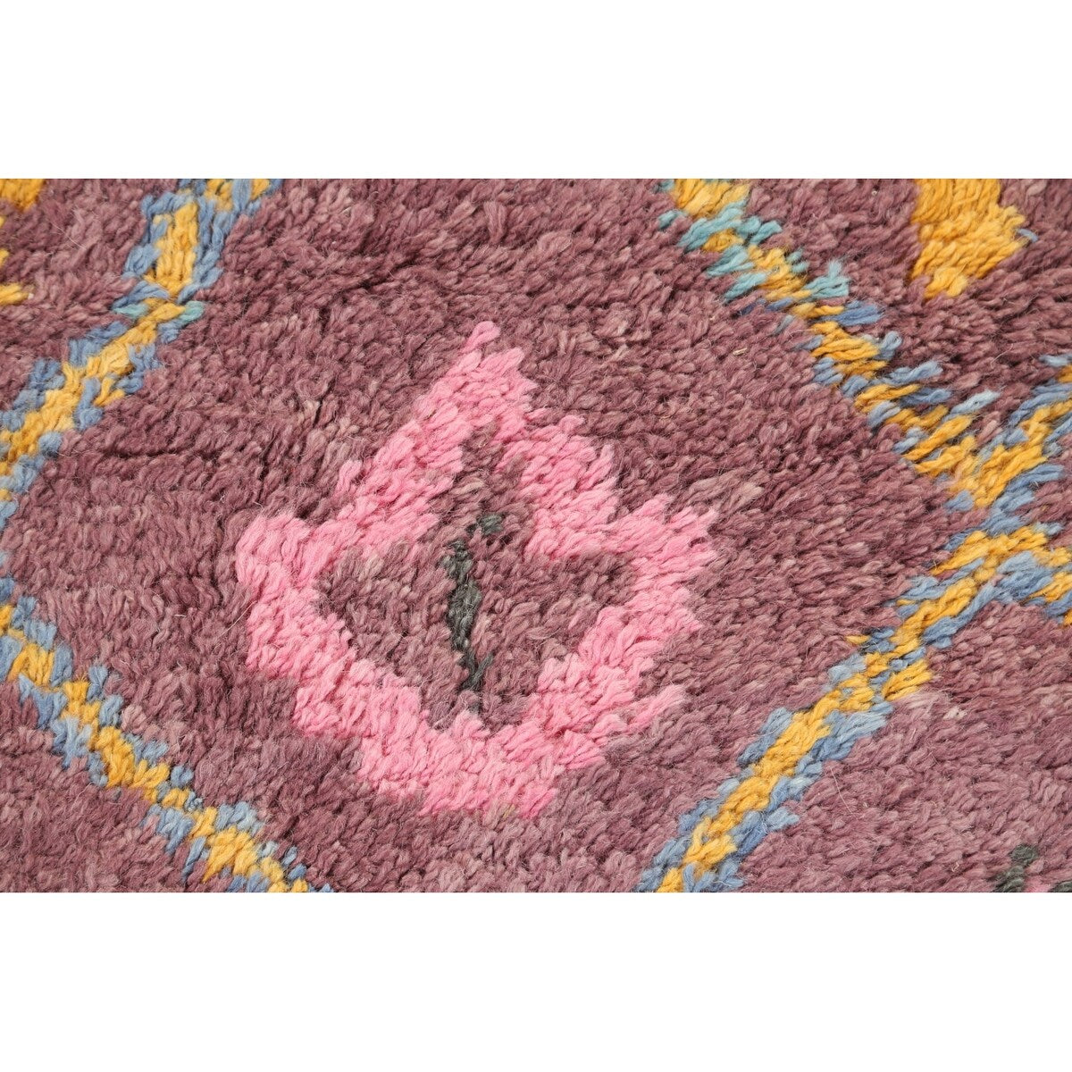 Geometric Modern Oriental Moroccan Area Rug Hand-knotted Wool Carpet - 5'3" x 7'6"