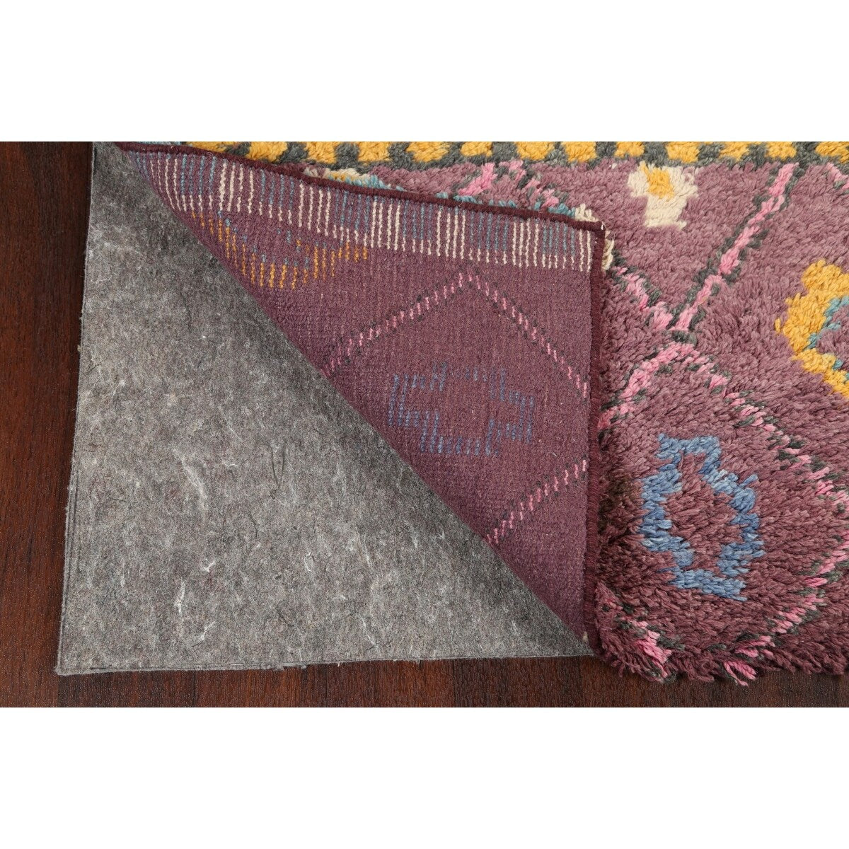 Geometric Modern Oriental Moroccan Area Rug Hand-knotted Wool Carpet - 5'3" x 7'6"