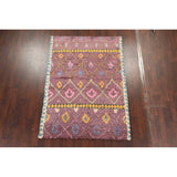 Geometric Modern Oriental Moroccan Area Rug Hand-knotted Wool Carpet - 5'3" x 7'6"