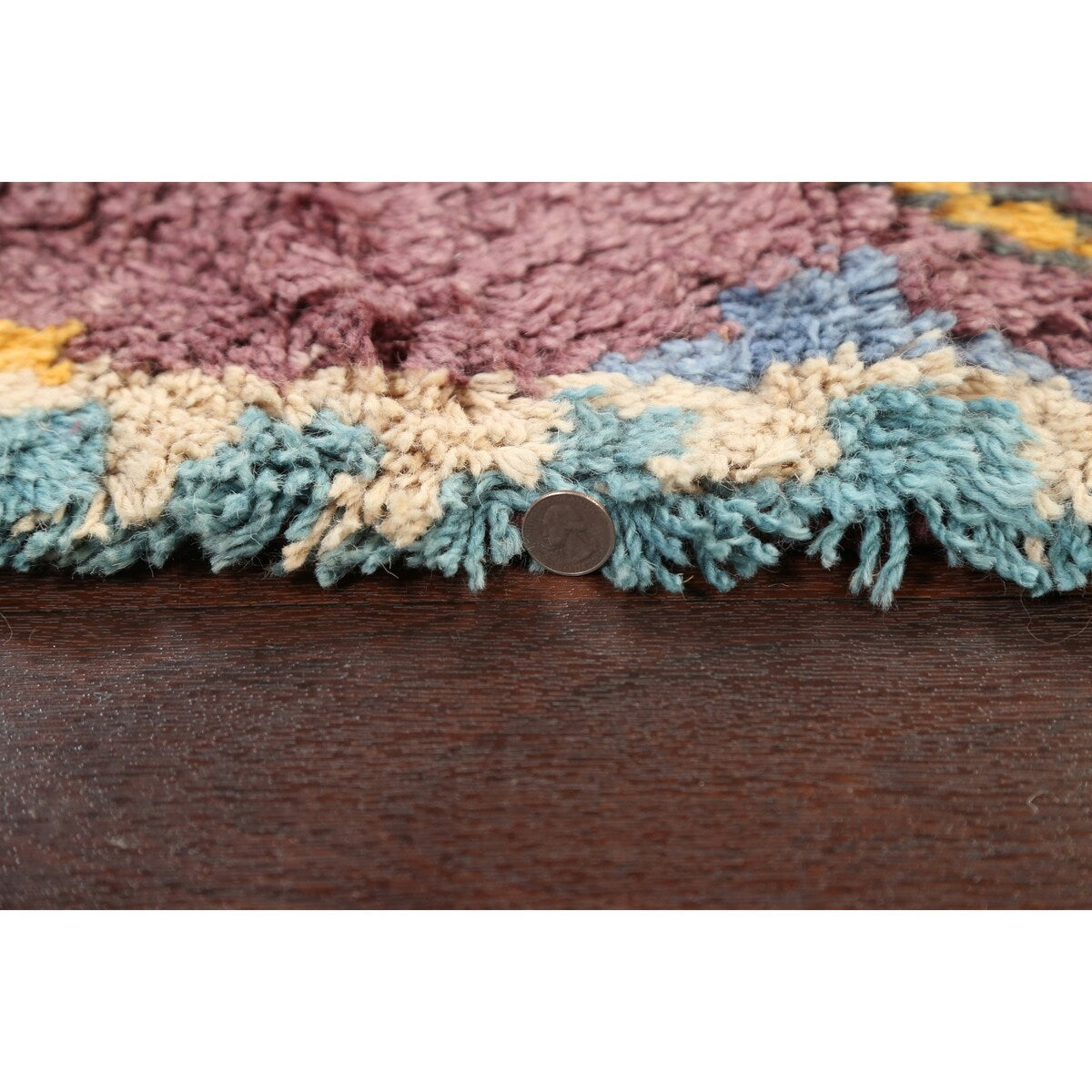 Geometric Modern Oriental Moroccan Area Rug Hand-knotted Wool Carpet - 5'3" x 7'6"