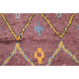 Geometric Modern Oriental Moroccan Area Rug Hand-knotted Wool Carpet - 5'3" x 7'6"