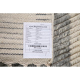 Geometric Moroccan Area Rug Bedroom Hand-Knotted Wool Carpet - 5'1" x 8'0"