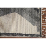 Geometric Moroccan Area Rug Bedroom Hand-Knotted Wool Carpet - 5'1" x 8'0"