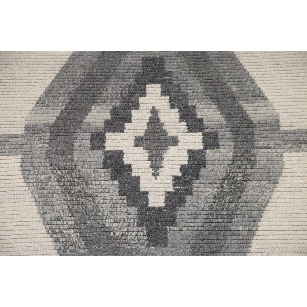 Geometric Moroccan Area Rug Bedroom Hand-Knotted Wool Carpet - 5'1" x 8'0"