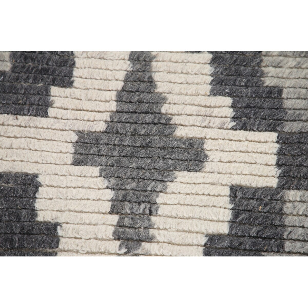 Geometric Moroccan Area Rug Bedroom Hand-Knotted Wool Carpet - 5'1" x 8'0"