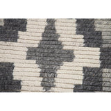 Geometric Moroccan Area Rug Bedroom Hand-Knotted Wool Carpet - 5'1" x 8'0"