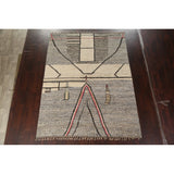 Geometric Moroccan Oriental Area Rug Wool Handmade Living Room Carpet - 7'11" x 10'6"