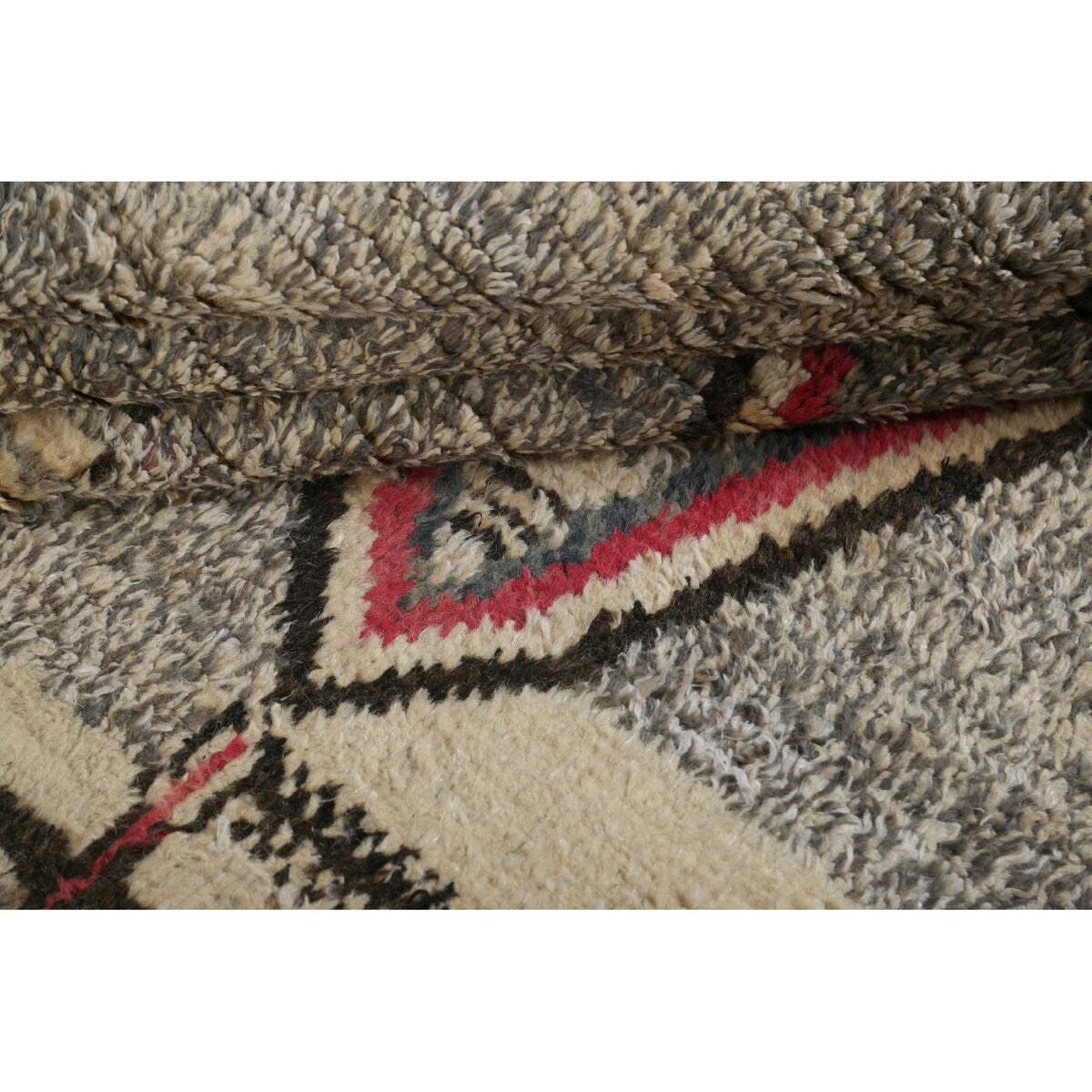 Geometric Moroccan Oriental Area Rug Wool Handmade Living Room Carpet - 7'11" x 10'6"