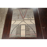 Geometric Moroccan Oriental Area Rug Wool Handmade Living Room Carpet - 7'11" x 10'6"