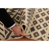 Geometric Moroccan Oriental Foyer Rug Hand-Knotted Wool Carpet - 2'0"x 3'0"