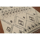 Geometric Moroccan Rug Hand-Knotted Bedroom Wool Carpet - 6'0"x 9'9"