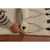 Geometric Moroccan Rug Hand-Knotted Bedroom Wool Carpet - 6'0"x 9'9"