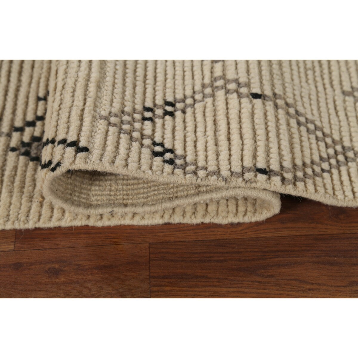 Geometric Moroccan Rug Hand-Knotted Bedroom Wool Carpet - 6'0"x 9'9"