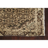 Geometric Muted Tabriz Hand Knotted Wool Vintage Persian Rug - 9'10" x 2'10" runner